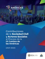 IX Cumbre de las Americas 2022 - Contribuciones de la sociedad civil y actores sociales